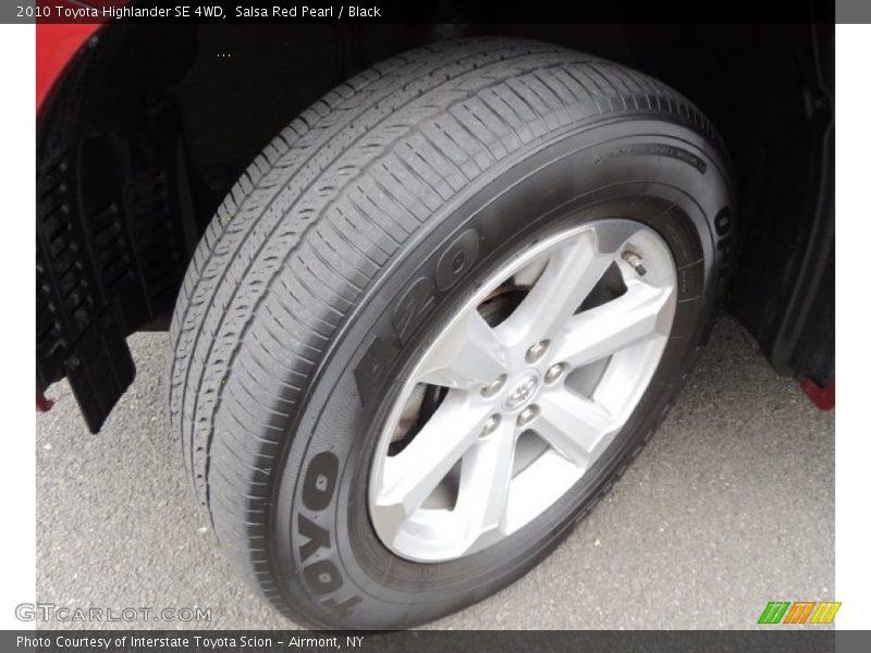 Salsa Red Pearl / Black 2010 Toyota Highlander SE 4WD