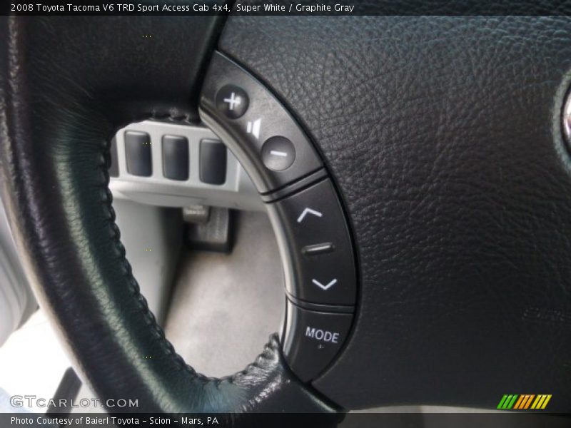 Super White / Graphite Gray 2008 Toyota Tacoma V6 TRD Sport Access Cab 4x4