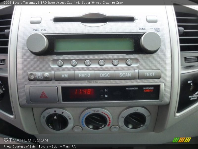 Audio System of 2008 Tacoma V6 TRD Sport Access Cab 4x4