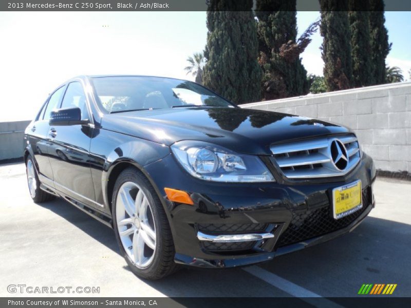 Black / Ash/Black 2013 Mercedes-Benz C 250 Sport
