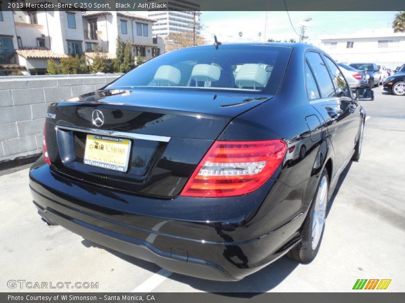 Black / Ash/Black 2013 Mercedes-Benz C 250 Sport