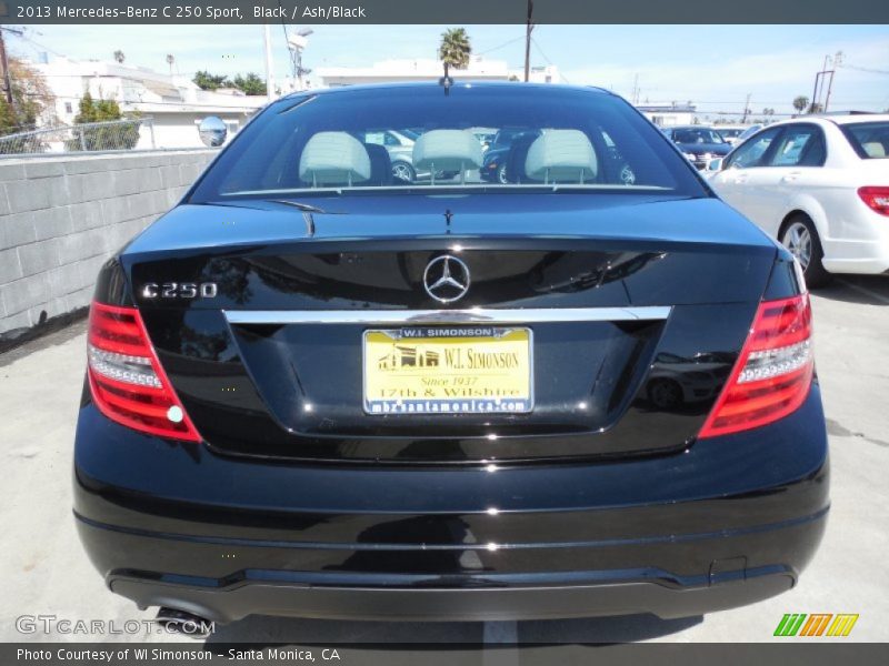 Black / Ash/Black 2013 Mercedes-Benz C 250 Sport