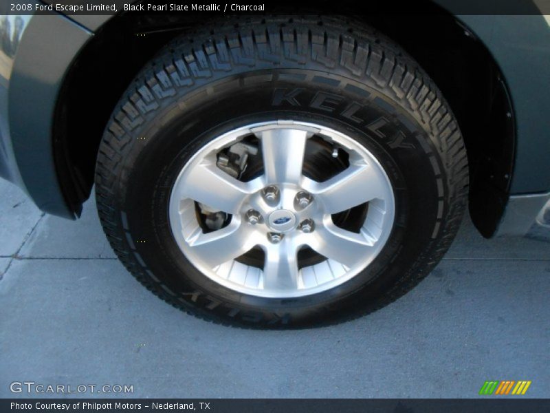 Black Pearl Slate Metallic / Charcoal 2008 Ford Escape Limited