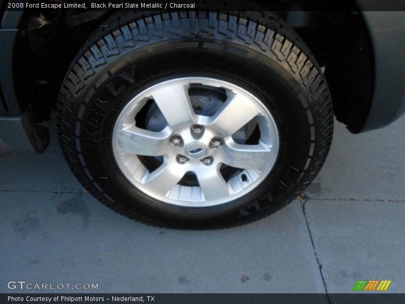 Black Pearl Slate Metallic / Charcoal 2008 Ford Escape Limited