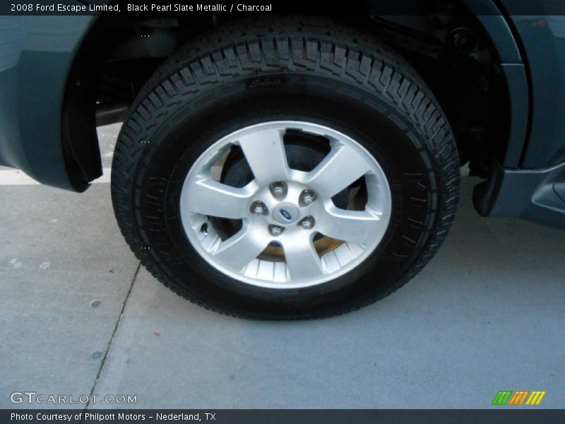 Black Pearl Slate Metallic / Charcoal 2008 Ford Escape Limited