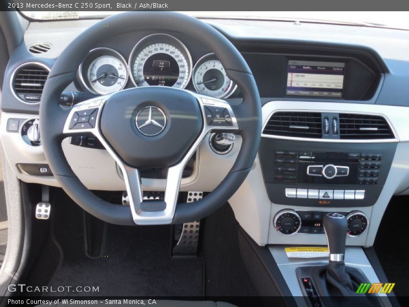 Black / Ash/Black 2013 Mercedes-Benz C 250 Sport
