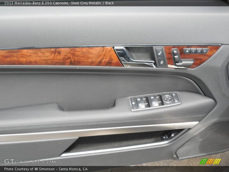 Steel Grey Metallic / Black 2013 Mercedes-Benz E 350 Cabriolet