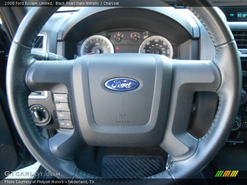 Black Pearl Slate Metallic / Charcoal 2008 Ford Escape Limited