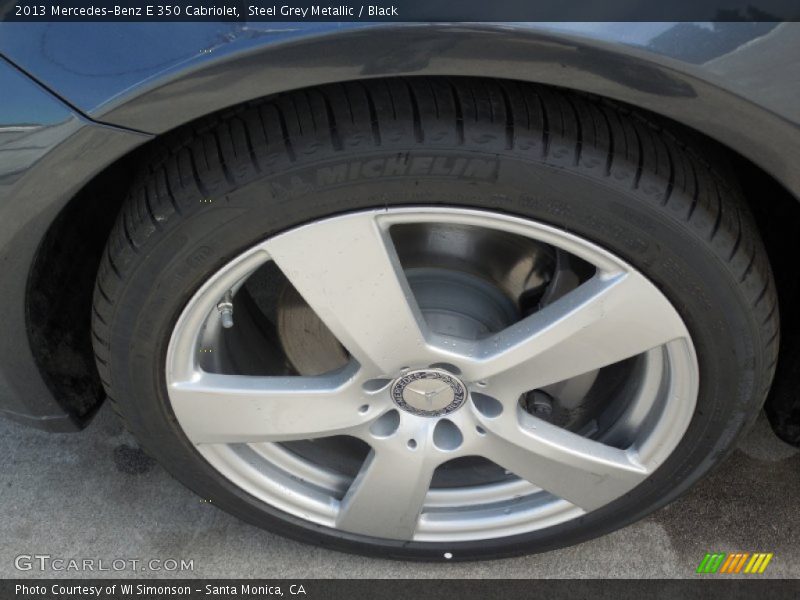 Steel Grey Metallic / Black 2013 Mercedes-Benz E 350 Cabriolet