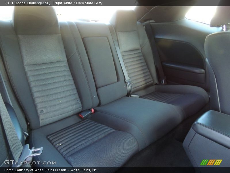 Bright White / Dark Slate Gray 2011 Dodge Challenger SE