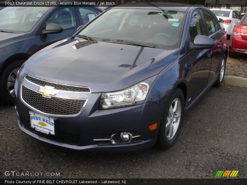 Atlantis Blue Metallic / Jet Black 2013 Chevrolet Cruze LT/RS