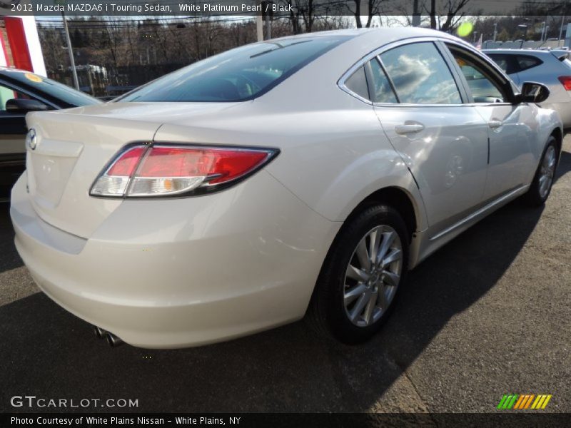 White Platinum Pearl / Black 2012 Mazda MAZDA6 i Touring Sedan