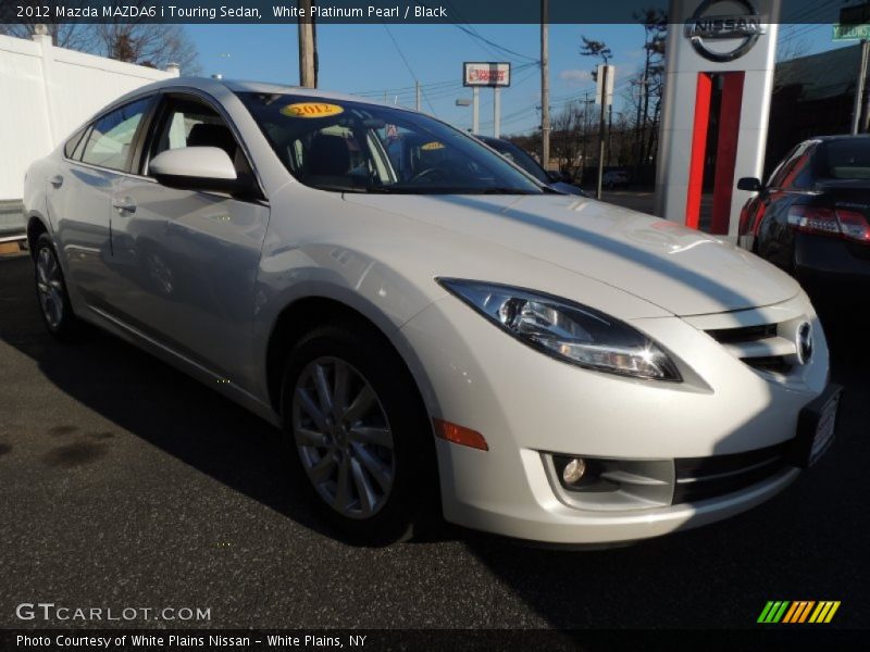 White Platinum Pearl / Black 2012 Mazda MAZDA6 i Touring Sedan