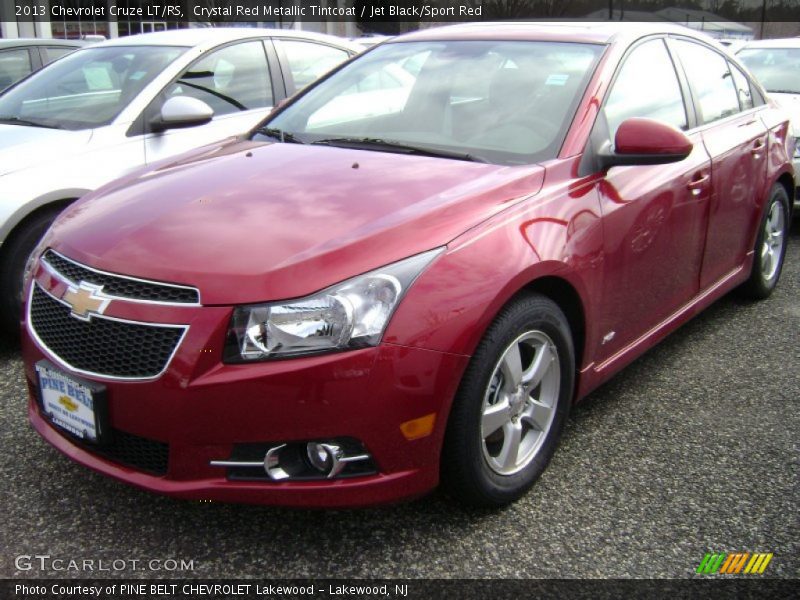 Crystal Red Metallic Tintcoat / Jet Black/Sport Red 2013 Chevrolet Cruze LT/RS