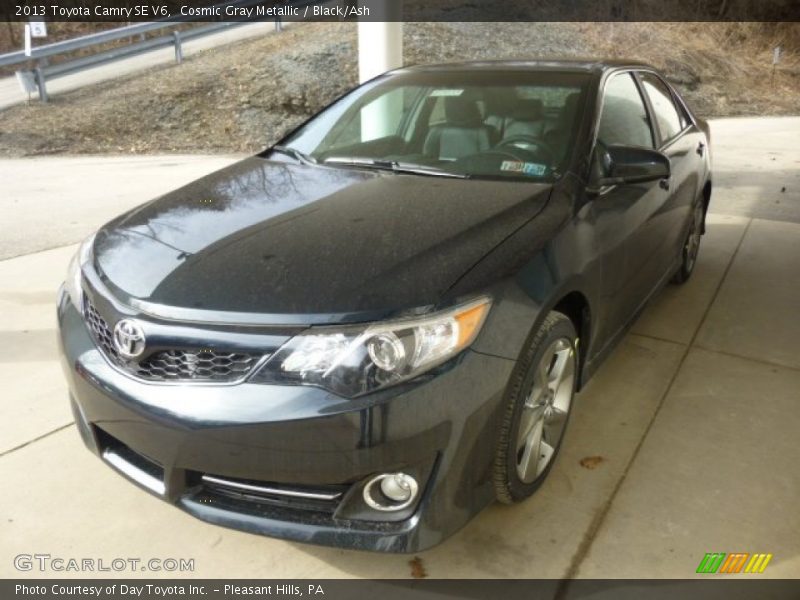 Cosmic Gray Metallic / Black/Ash 2013 Toyota Camry SE V6