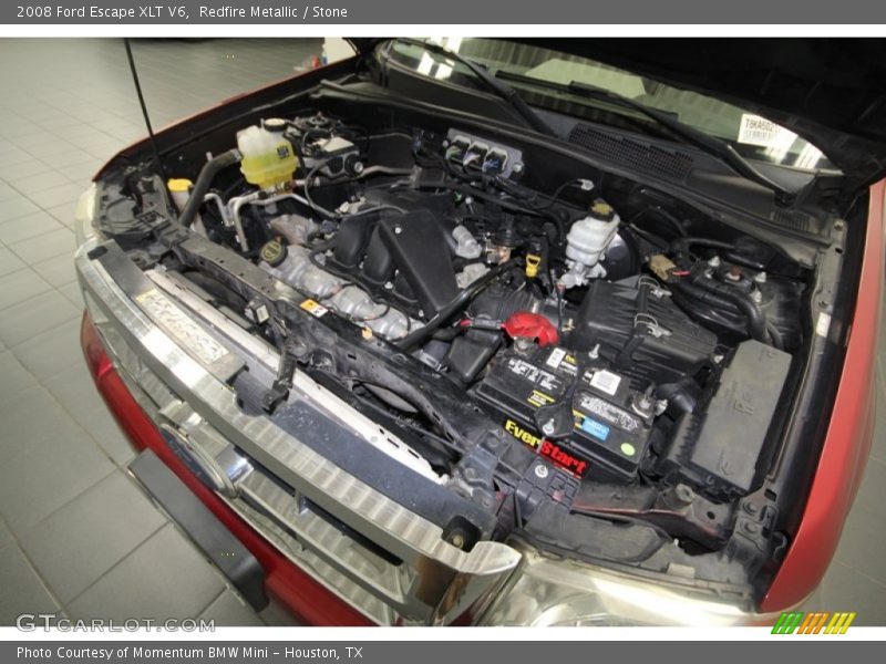 Redfire Metallic / Stone 2008 Ford Escape XLT V6