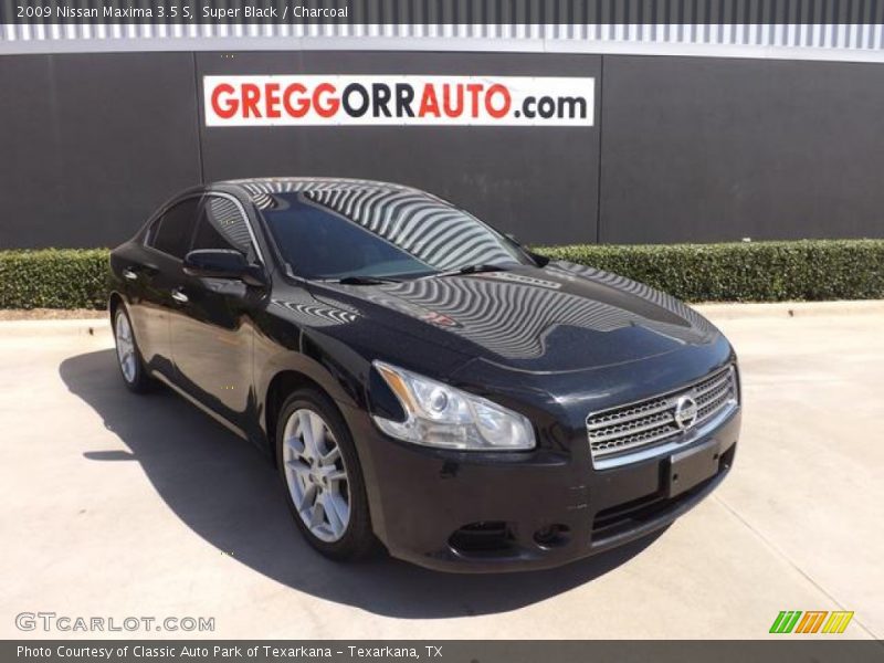 Super Black / Charcoal 2009 Nissan Maxima 3.5 S