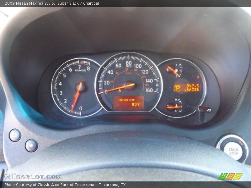 Super Black / Charcoal 2009 Nissan Maxima 3.5 S
