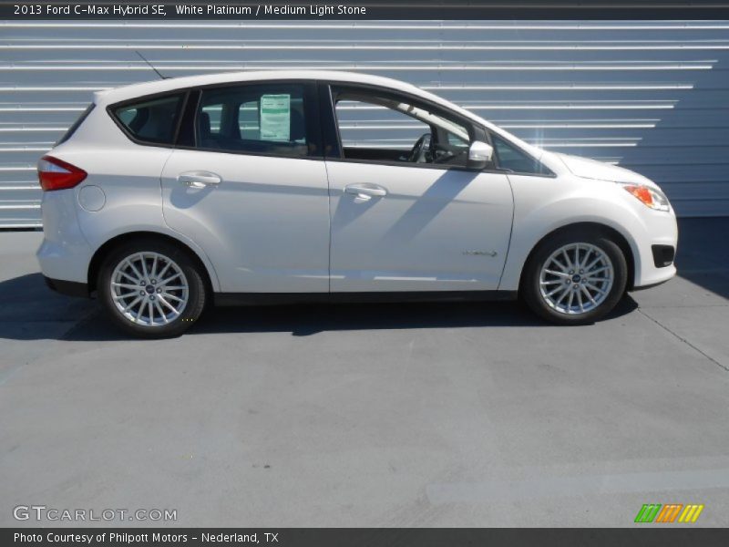 White Platinum / Medium Light Stone 2013 Ford C-Max Hybrid SE