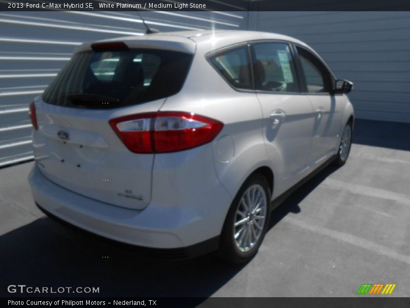 White Platinum / Medium Light Stone 2013 Ford C-Max Hybrid SE