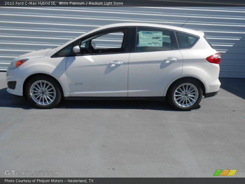 White Platinum / Medium Light Stone 2013 Ford C-Max Hybrid SE