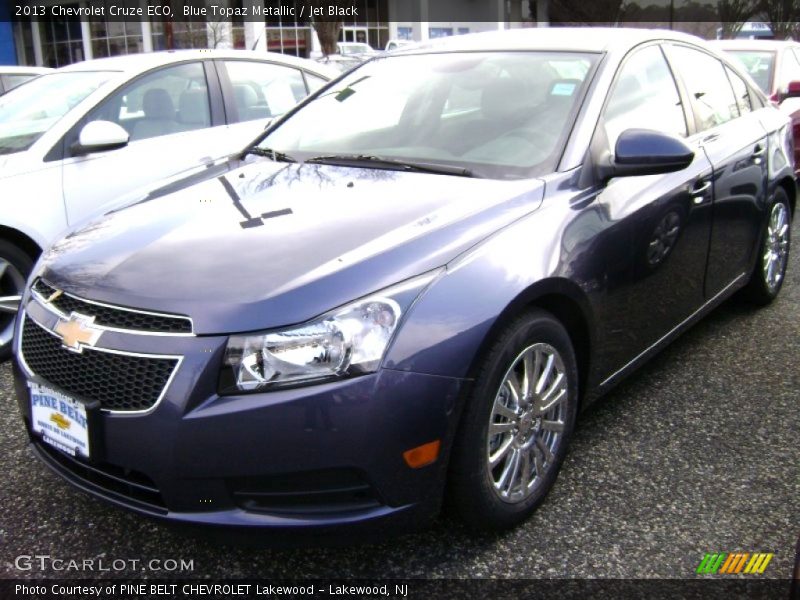 Blue Topaz Metallic / Jet Black 2013 Chevrolet Cruze ECO