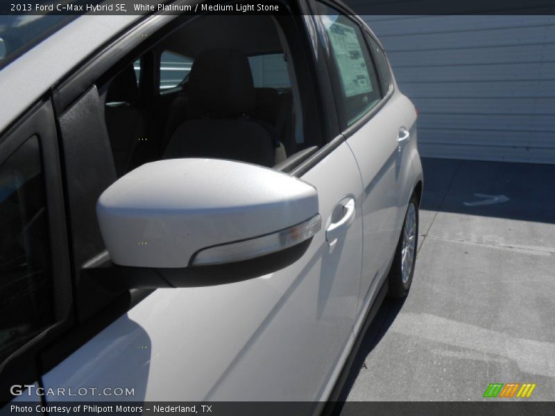 White Platinum / Medium Light Stone 2013 Ford C-Max Hybrid SE