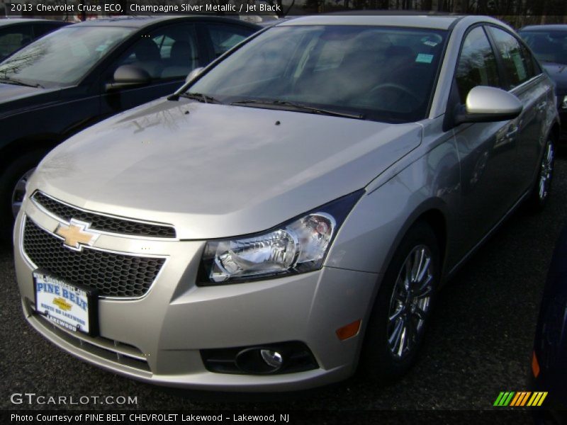 Champagne Silver Metallic / Jet Black 2013 Chevrolet Cruze ECO