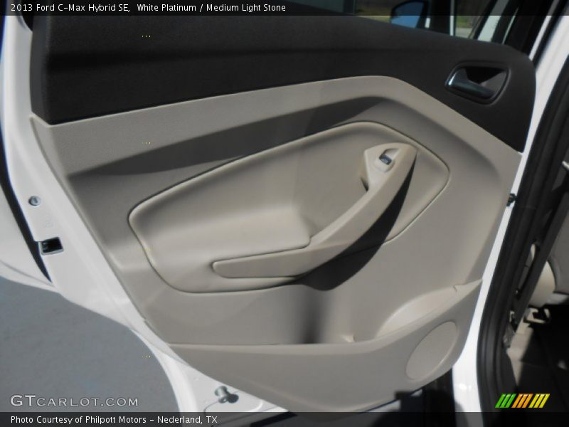 White Platinum / Medium Light Stone 2013 Ford C-Max Hybrid SE