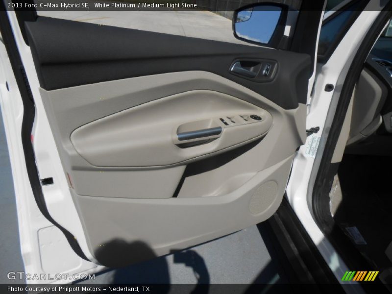 White Platinum / Medium Light Stone 2013 Ford C-Max Hybrid SE