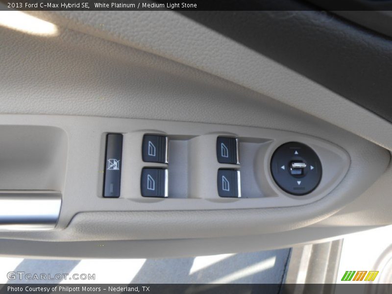 White Platinum / Medium Light Stone 2013 Ford C-Max Hybrid SE