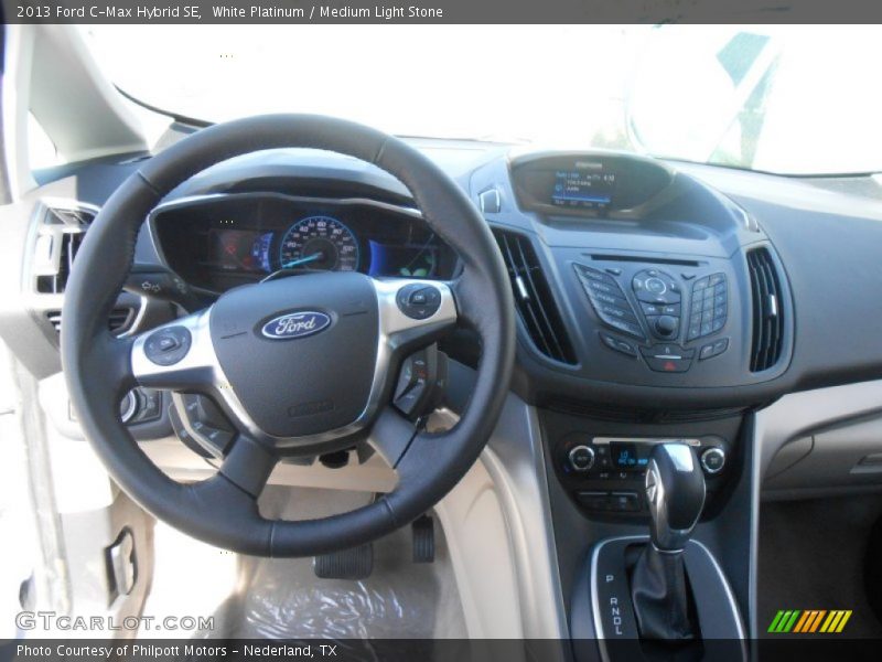 White Platinum / Medium Light Stone 2013 Ford C-Max Hybrid SE