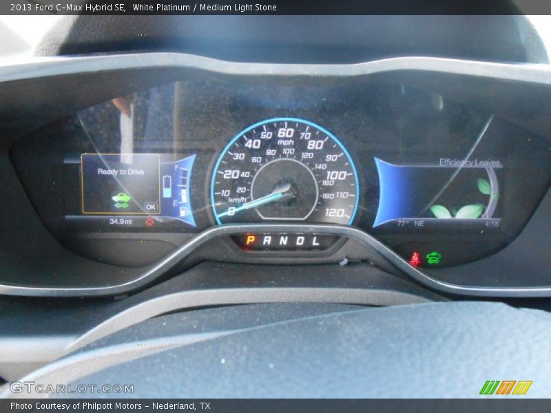 White Platinum / Medium Light Stone 2013 Ford C-Max Hybrid SE