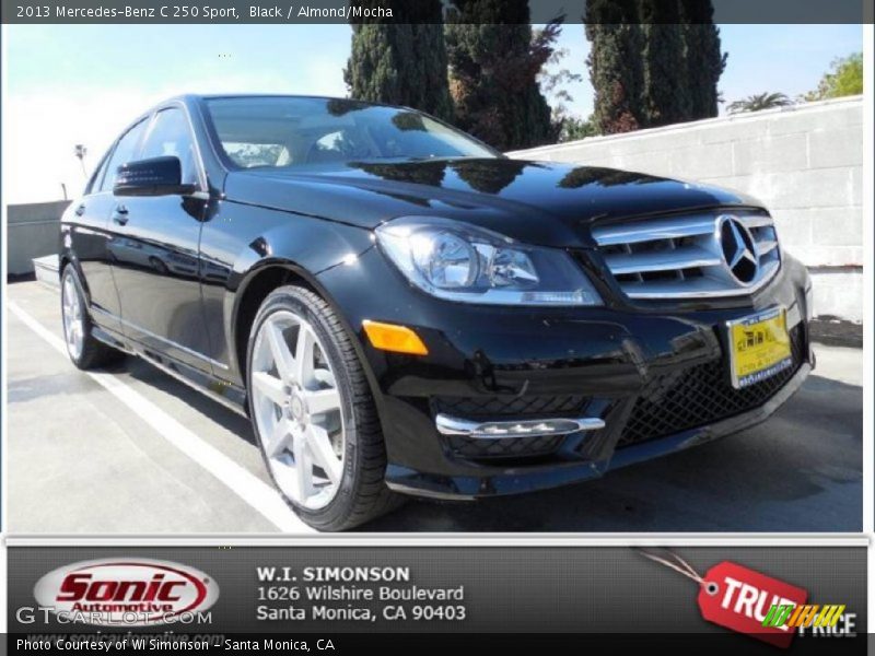 Black / Almond/Mocha 2013 Mercedes-Benz C 250 Sport