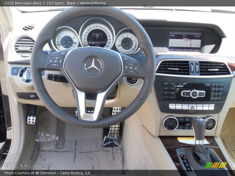 Black / Almond/Mocha 2013 Mercedes-Benz C 250 Sport