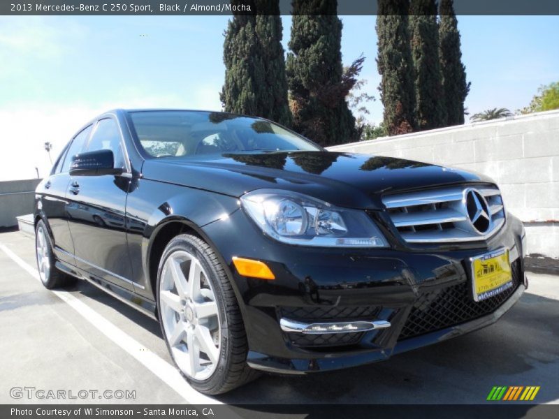 Black / Almond/Mocha 2013 Mercedes-Benz C 250 Sport