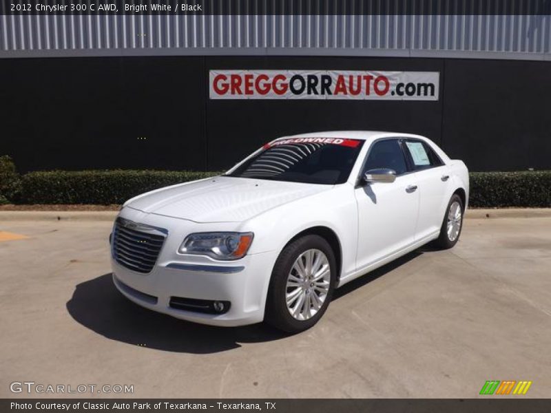 Bright White / Black 2012 Chrysler 300 C AWD