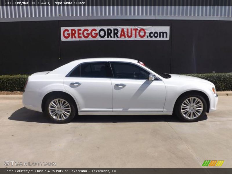 Bright White / Black 2012 Chrysler 300 C AWD