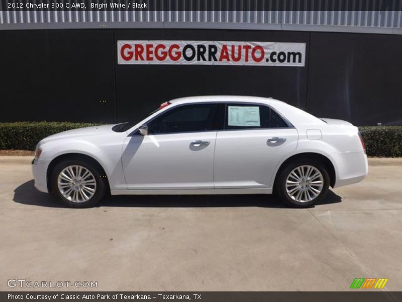 Bright White / Black 2012 Chrysler 300 C AWD
