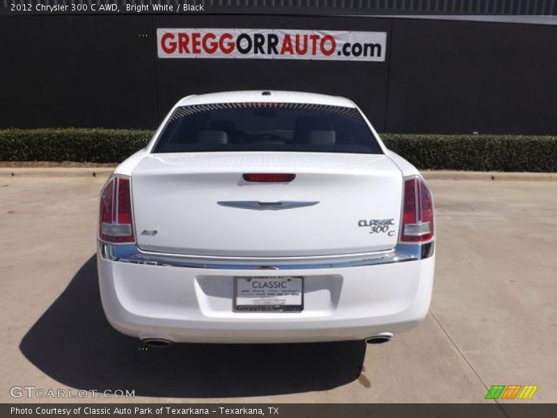 Bright White / Black 2012 Chrysler 300 C AWD