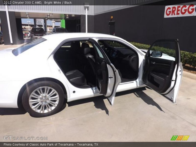 Bright White / Black 2012 Chrysler 300 C AWD