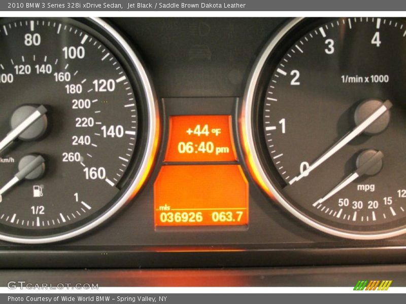 Jet Black / Saddle Brown Dakota Leather 2010 BMW 3 Series 328i xDrive Sedan