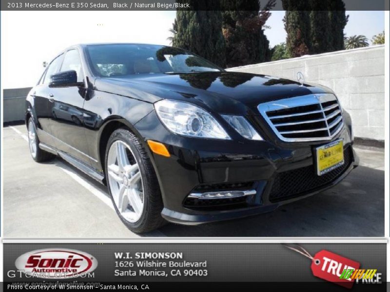 Black / Natural Beige/Black 2013 Mercedes-Benz E 350 Sedan
