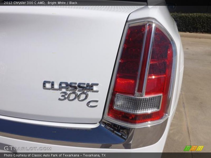 Bright White / Black 2012 Chrysler 300 C AWD