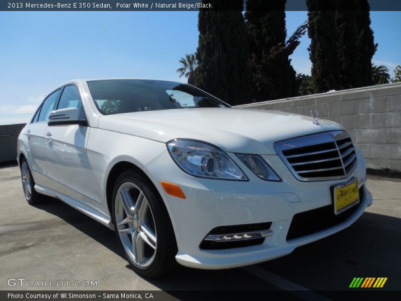 Polar White / Natural Beige/Black 2013 Mercedes-Benz E 350 Sedan