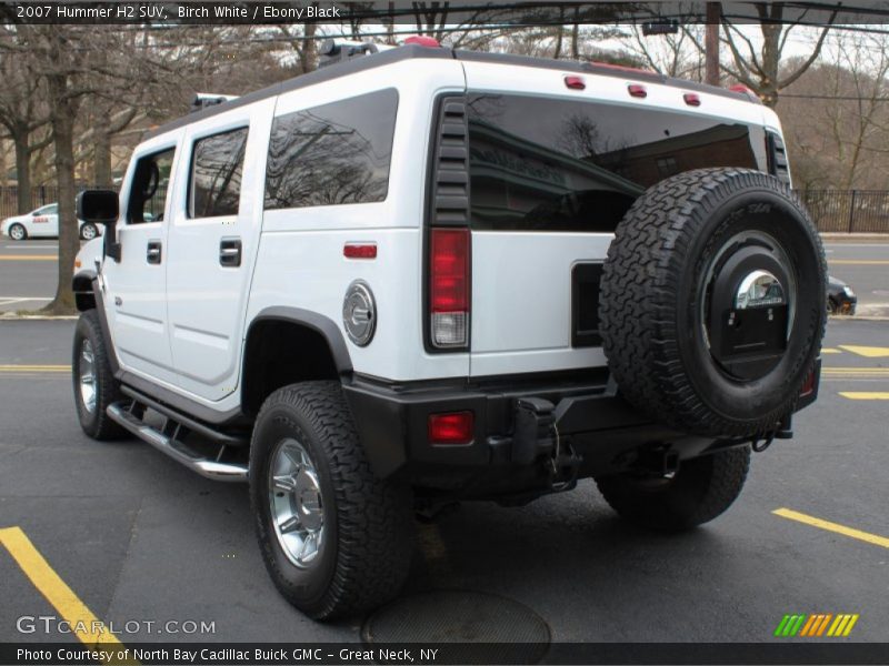 Birch White / Ebony Black 2007 Hummer H2 SUV