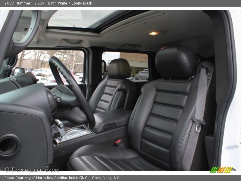 Front Seat of 2007 H2 SUV