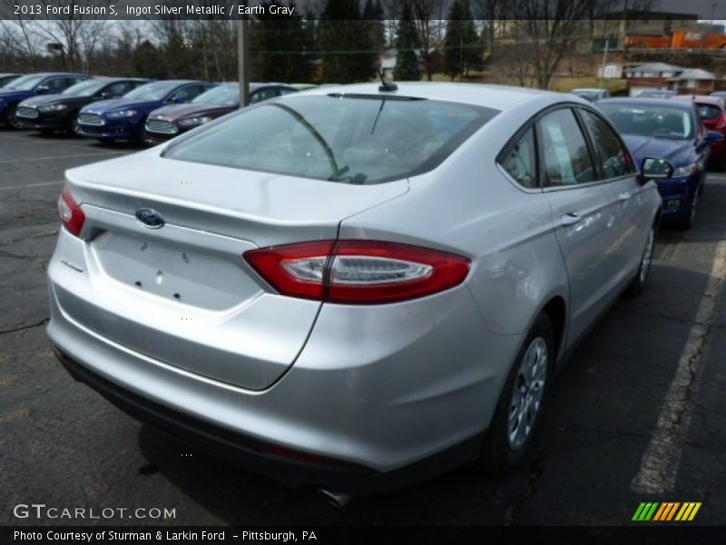 Ingot Silver Metallic / Earth Gray 2013 Ford Fusion S