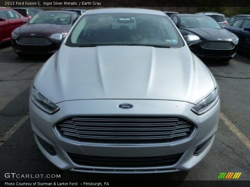 Ingot Silver Metallic / Earth Gray 2013 Ford Fusion S