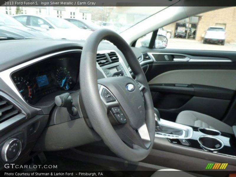 Ingot Silver Metallic / Earth Gray 2013 Ford Fusion S